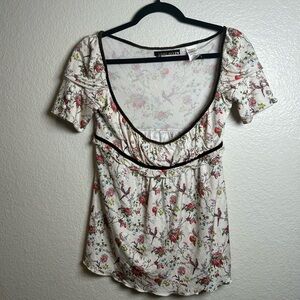 Y2K Vintage Miss Sixty Scoop Neck Blouse